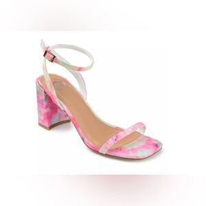 JOURNEE COLLECTION Women's Chasity Block Heel Sandals